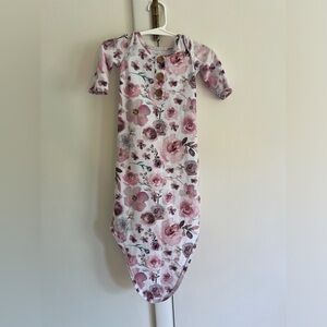 Caden Lane Rose Knotted Gown, 0-3 mo